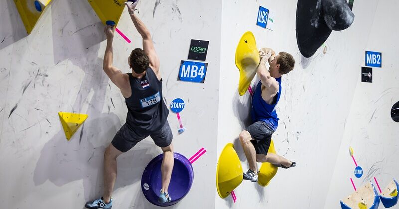 Paul (links) op de World Cup in Bern.